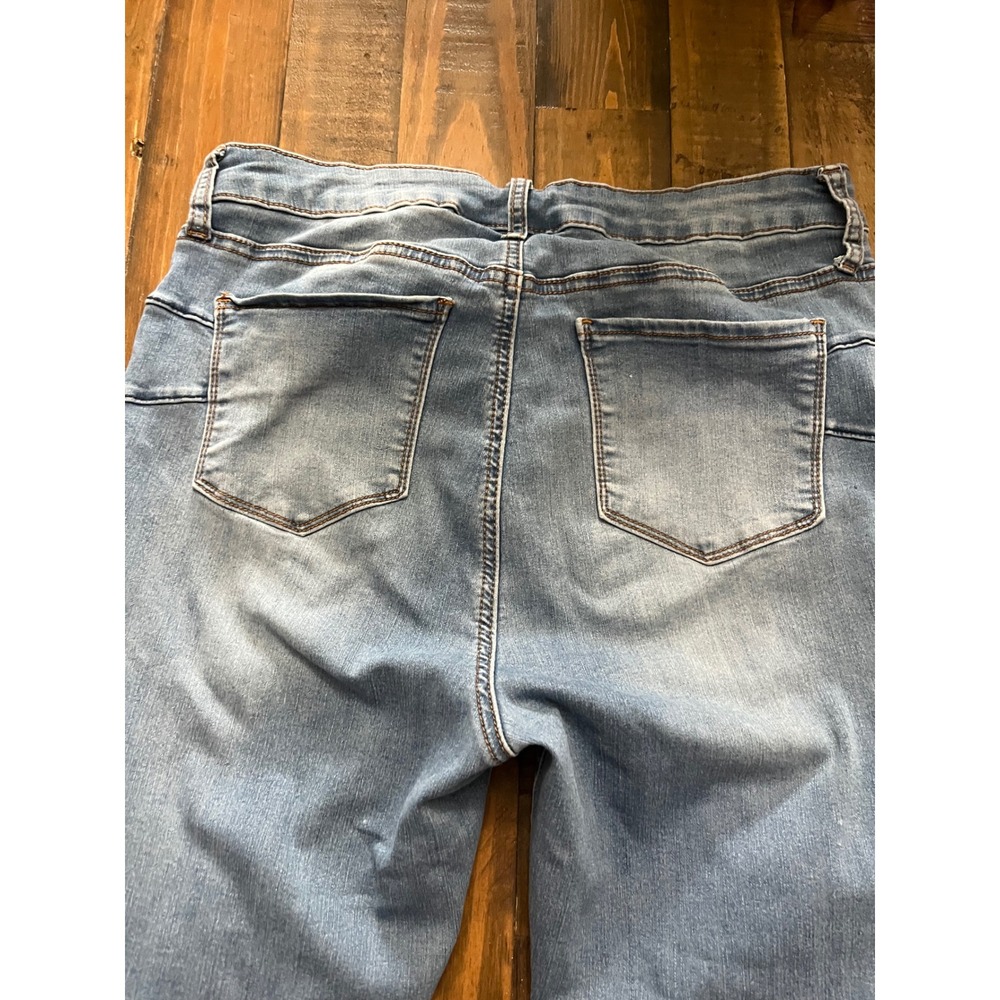 S.O.N.G. Skinny Ankle Jeans High Rise Curvy Women 13/31 Blue Denim Stretch - Picture 2 of 3